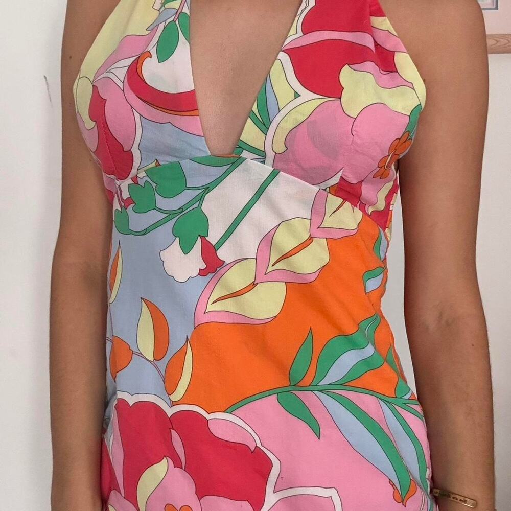 Zara retro looking floral halter